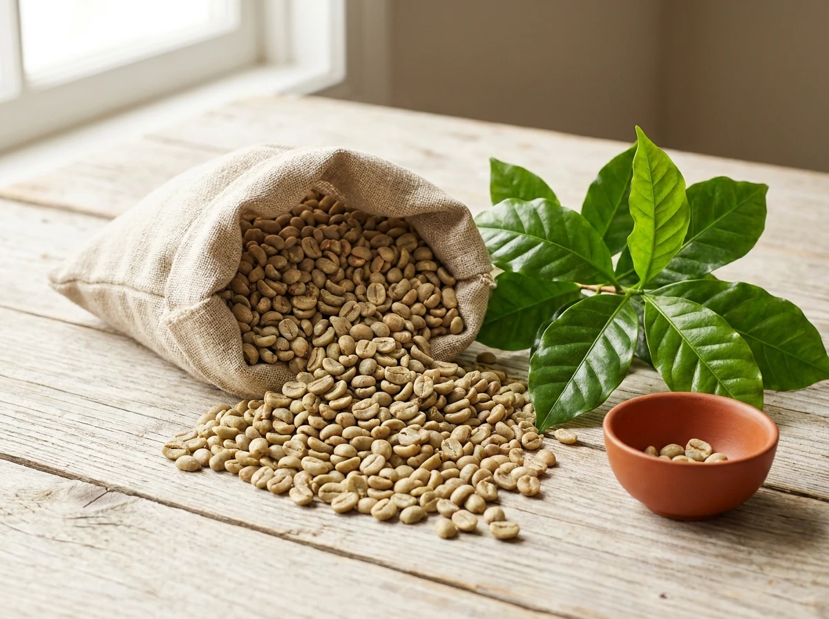 Grønne kaffebønner